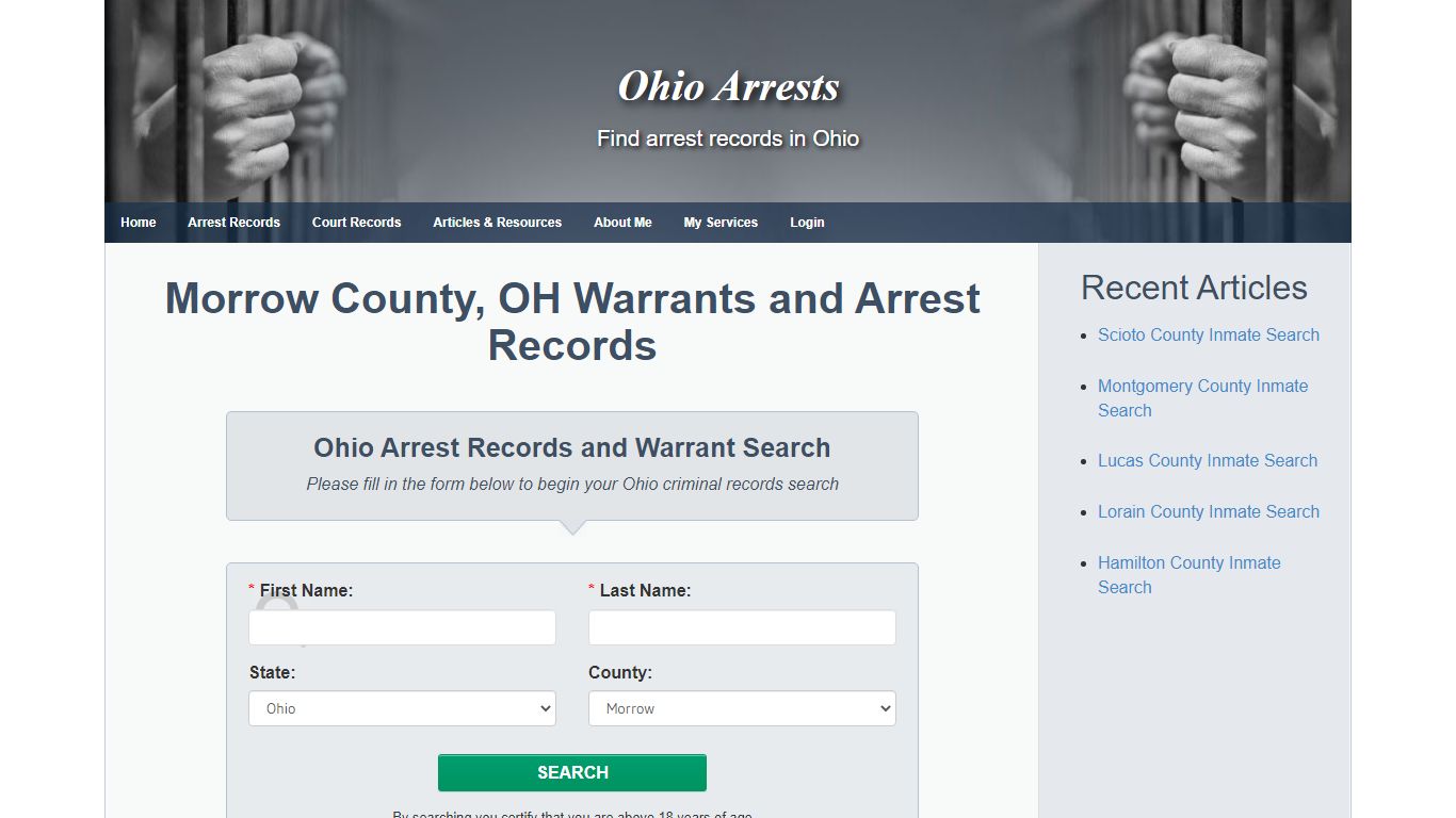 Morrow County, OH Warrants and Arrest Records - Ohio Arrests